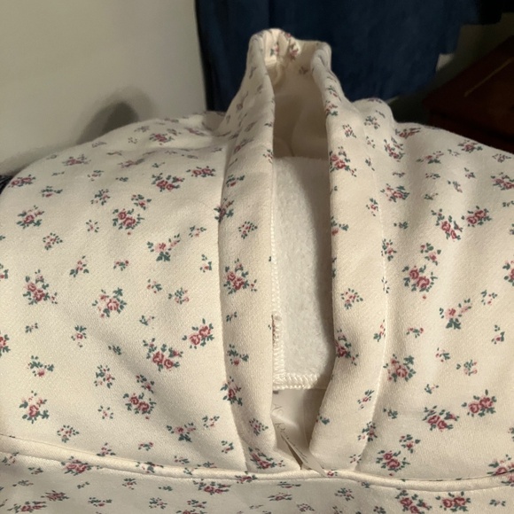 Altar’d State AS revival pick up hoodie cream with pink flowers size XL - Picture 3 of 5